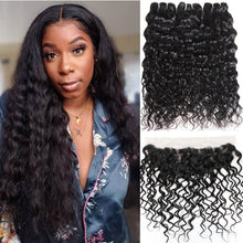 Load image into Gallery viewer, Italian Curly Hair 4 Bundles With 13x4 Lace Frontal
