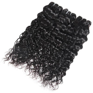 Italian Curly Hair 3 Bundles with 13x4 Frontal