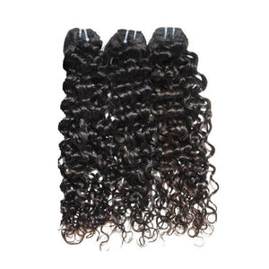 Italian Curly Hair 3 Bundles with 13x4 Frontal