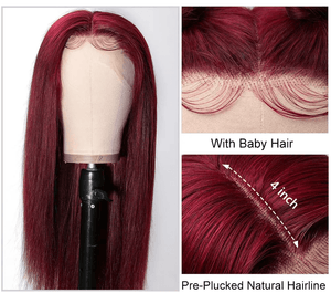 Straight 99J Lace Wig