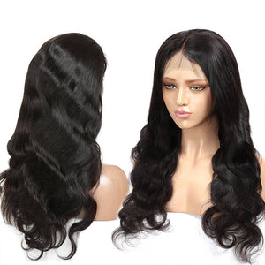 T-part body wave lace frontal wig
