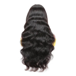 T-part body wave lace frontal wig back side