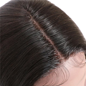 T-part body wave lace frontal wig Middle part
