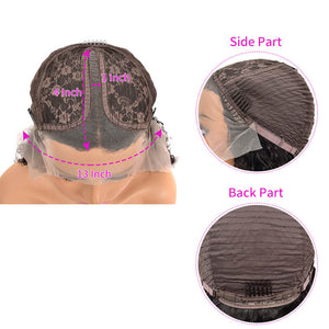 T Part Lace Water Wave Bob Wig
