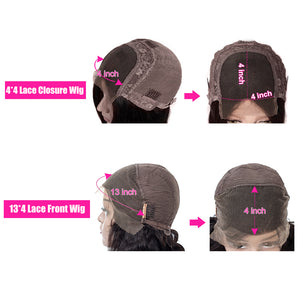 difference of 4x4 lace closure bob wig and 13x4 lace frontal bob wig - favhair