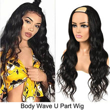 Load image into Gallery viewer, U Part Wig Human Hair Wigs Body Wave Wig
