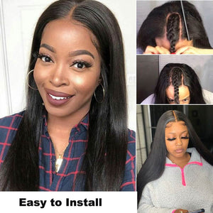 U Part Wig Human Hair Wigs Straight Wig