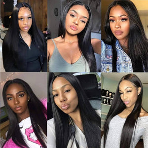 U Part Wig Human Hair Wigs Straight Wig