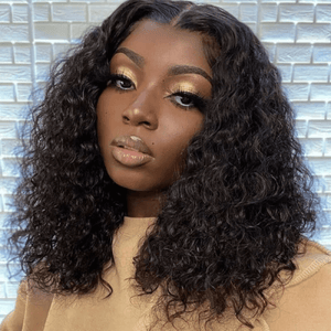 T Part Lace Water Wave Bob Wig