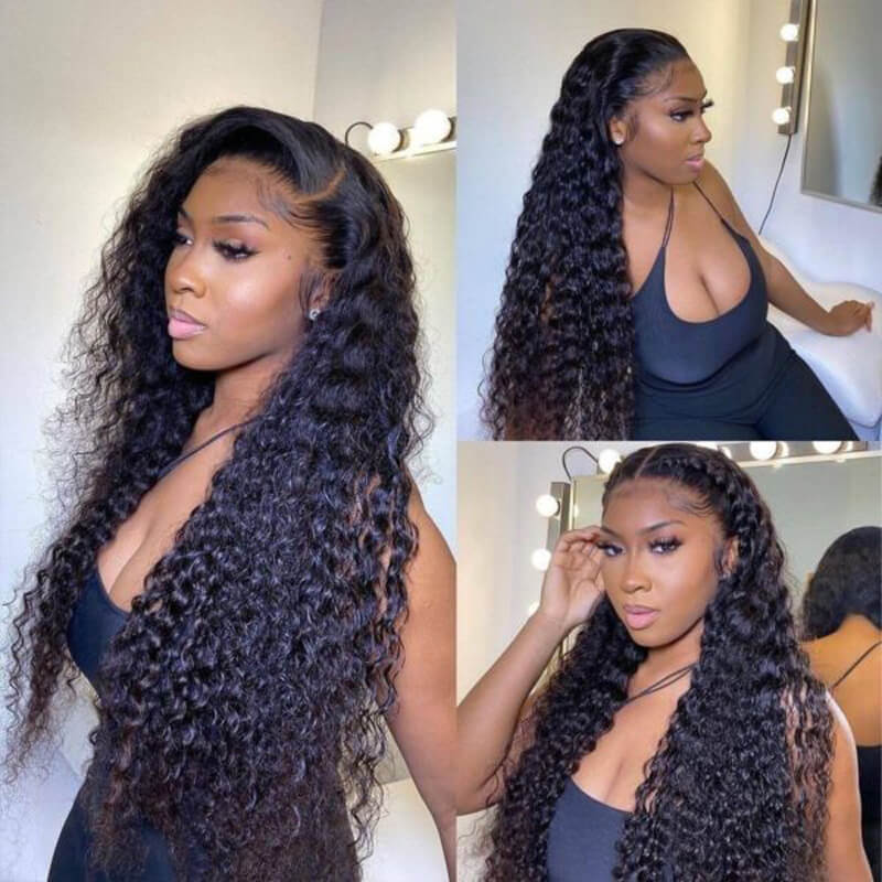 13x4 Lace Front Wig Deep Wave Wig