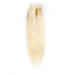 Color 613# Straight Hair 4 Bundles with Closure