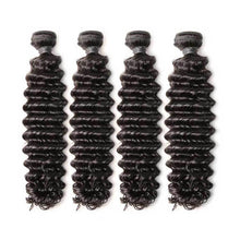 Load image into Gallery viewer, Deep Wave Hair 4 Bundles With 13x4 Lace Frontal
