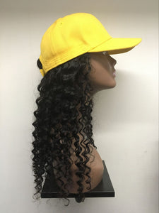 Customize Hat Wig Deep Wave