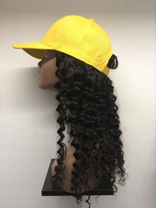 Customize Hat Wig Deep Wave