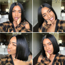 Load image into Gallery viewer, favhair lace frontal straight bob wig customer share
