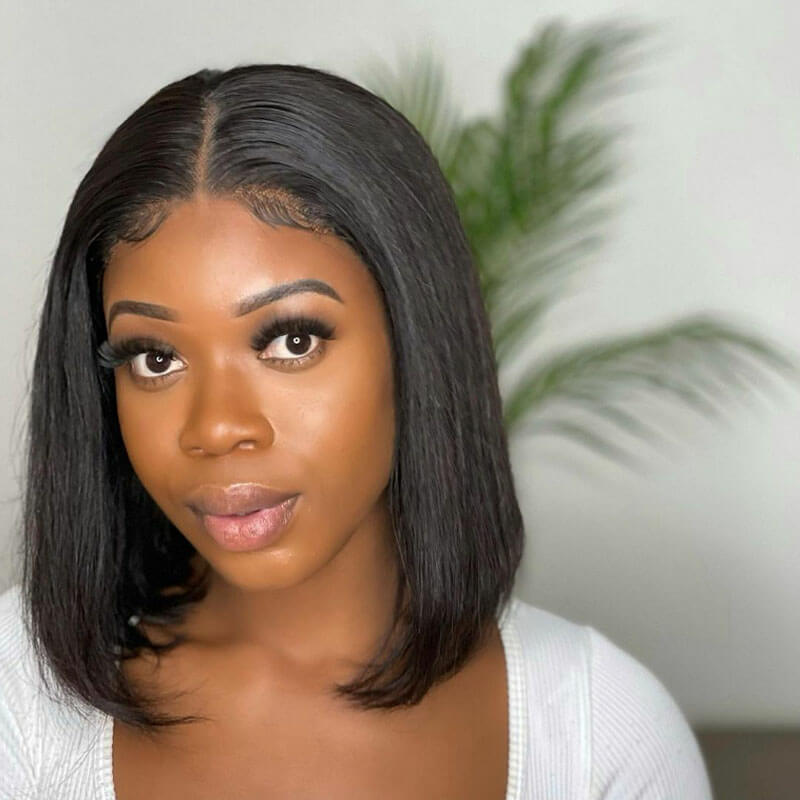 4x4 Lace Closure Bob Wig Straight Favhair